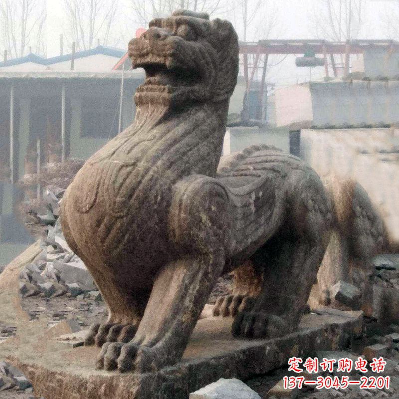 金华仿古狴犴青石雕塑