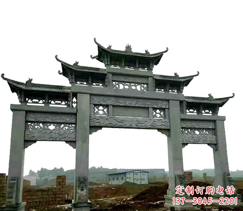 金华仿古道路牌坊石雕
