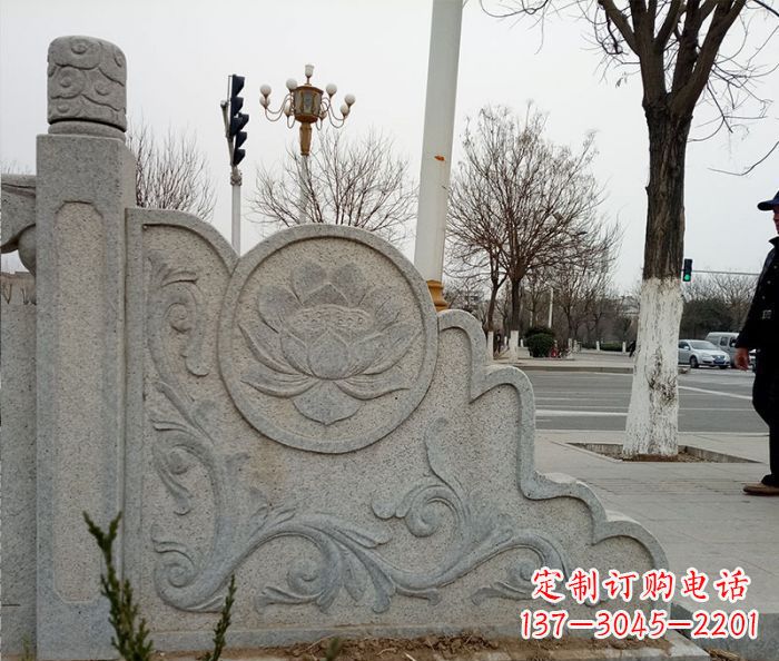 金华仿古护城河石栏板雕塑