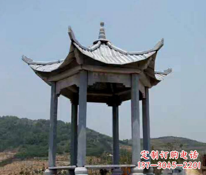 金华仿古石雕凉亭