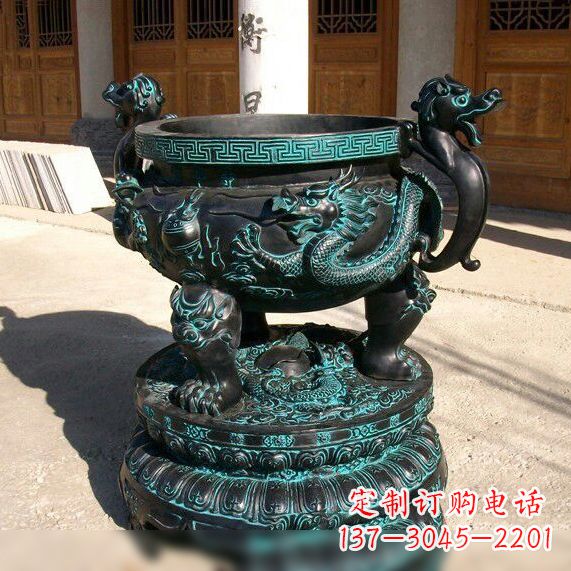 金华传统工艺青铜龙雕塑