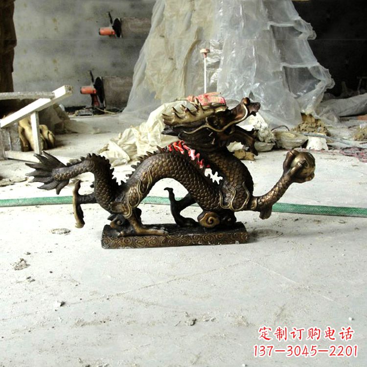金华精美仿古龙铜雕塑