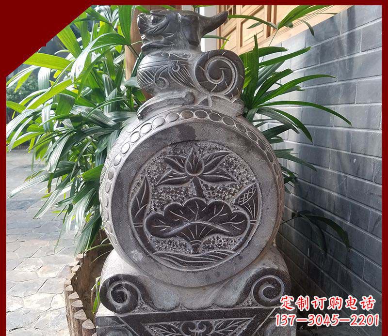 金华精致仿古门墩雕塑