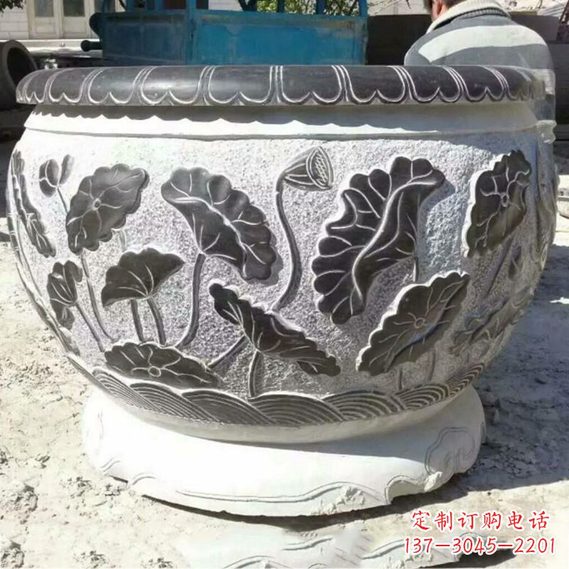 金华仿古青石做旧水缸