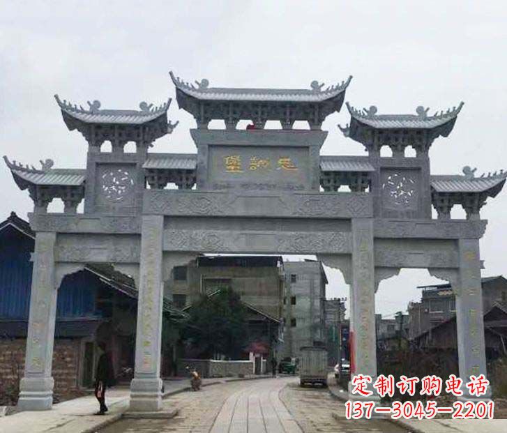 金华精美牌坊石雕