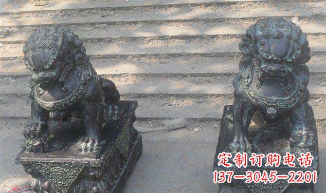 金华仿古狮子铜雕