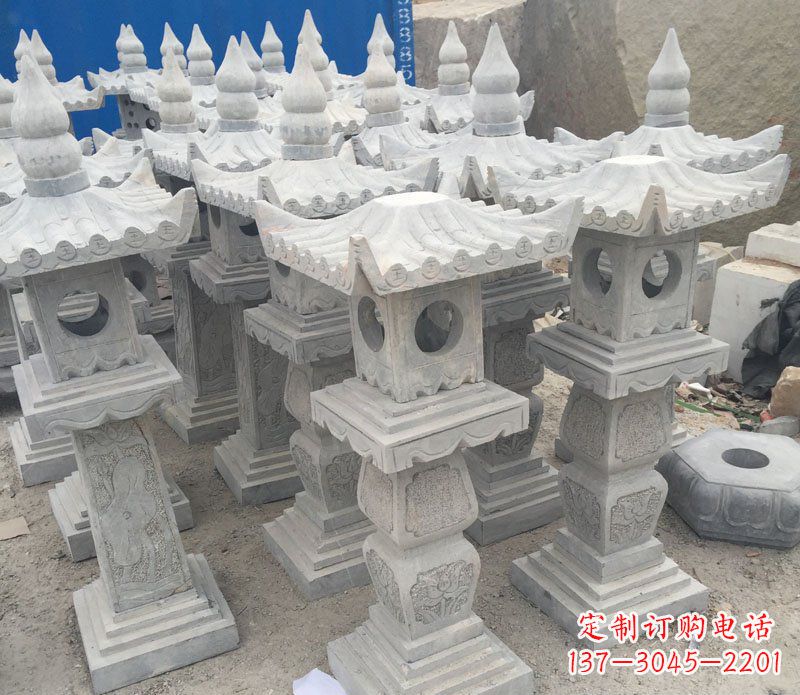 金华仿古石灯园林景观石雕