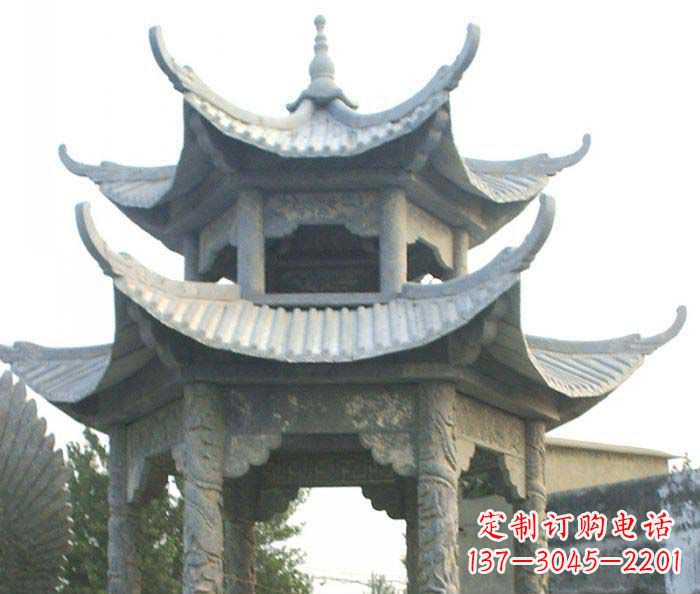 金华仿古双层石雕凉亭