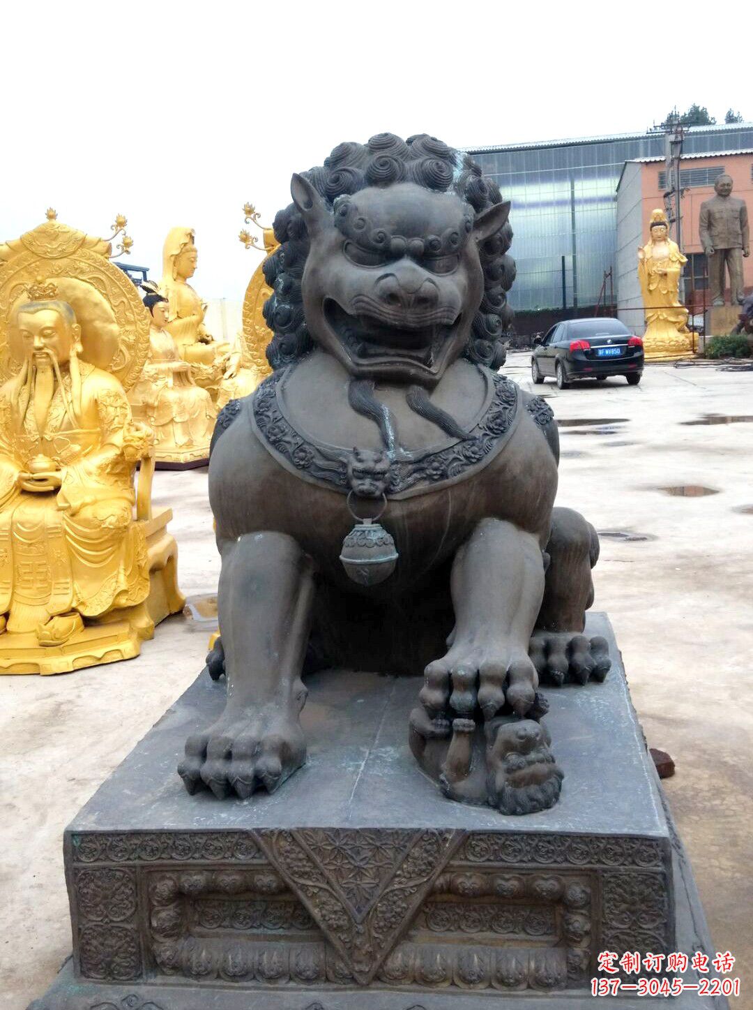 金华精美仿古铜狮子雕塑
