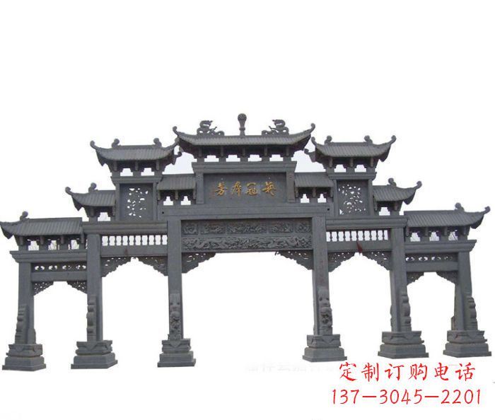 金华产品名称仿古牌坊石雕