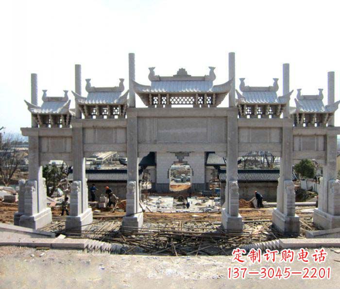 金华仿古牌坊雕塑,定制专属你的古典魅力