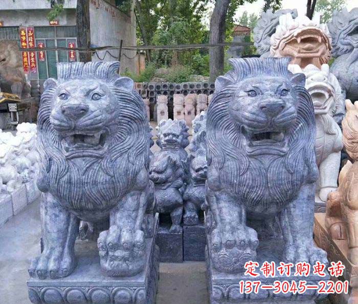 金华仿古欧式石雕狮子