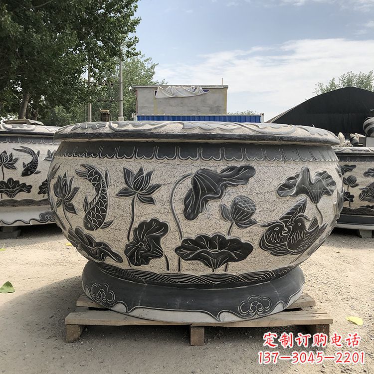 金华精美仿古花盆雕塑