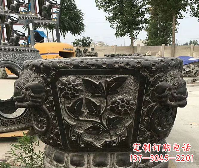 金华仿古招财石雕水缸
