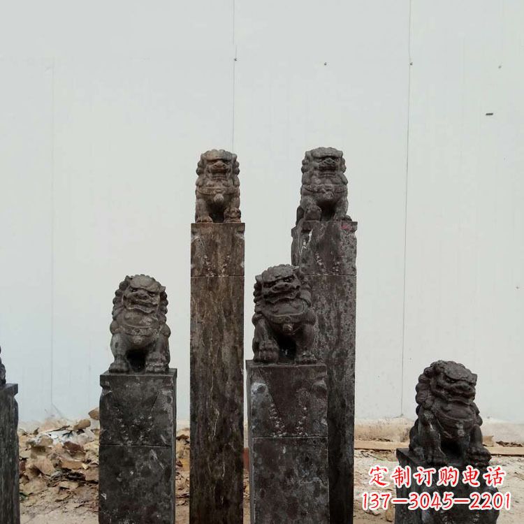 金华复古风格拴马桩雕塑
