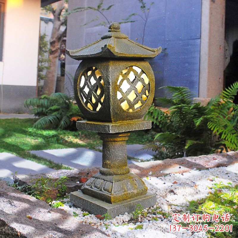 金华仿古庭院石雕灯笼,精美雕刻点亮家园
