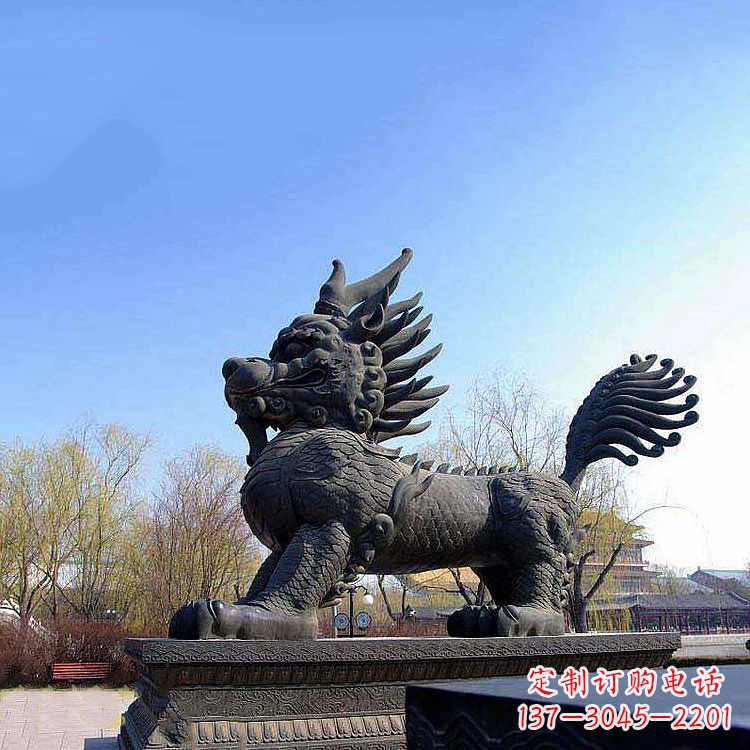 金华古典麒麟雕塑,精美绝伦