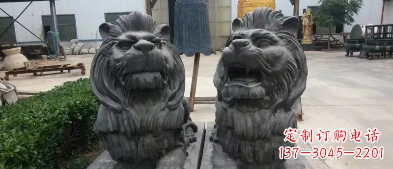 金华玻璃钢狮子雕塑