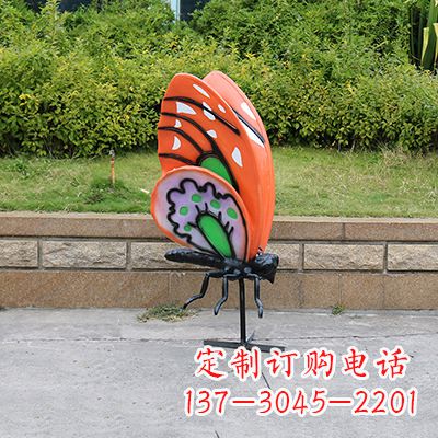 金华高端红色蝴蝶雕塑