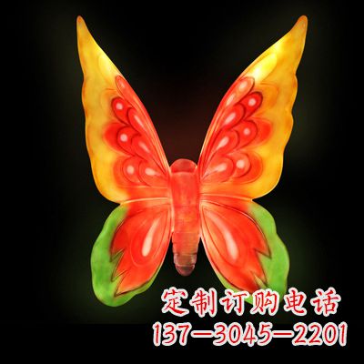 金华仿真蝴蝶_大号黄色发光款73x50x30