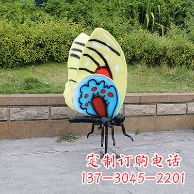 金华大号黄色蝴蝶雕塑