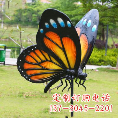 金华仿真蝴蝶_黄色款款105x78x110