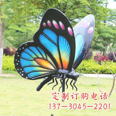 金华蓝蝴蝶雕塑-让你的室内空间焕发生机