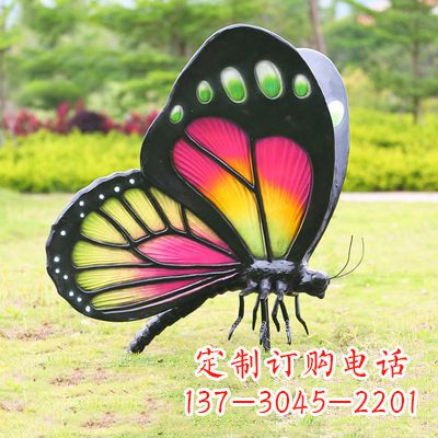 金华仿真蝴蝶_品红色款405x78x110