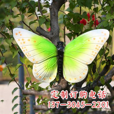 金华浅绿色蝴蝶雕塑