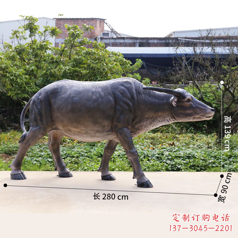 金华仿真水牛动物雕塑