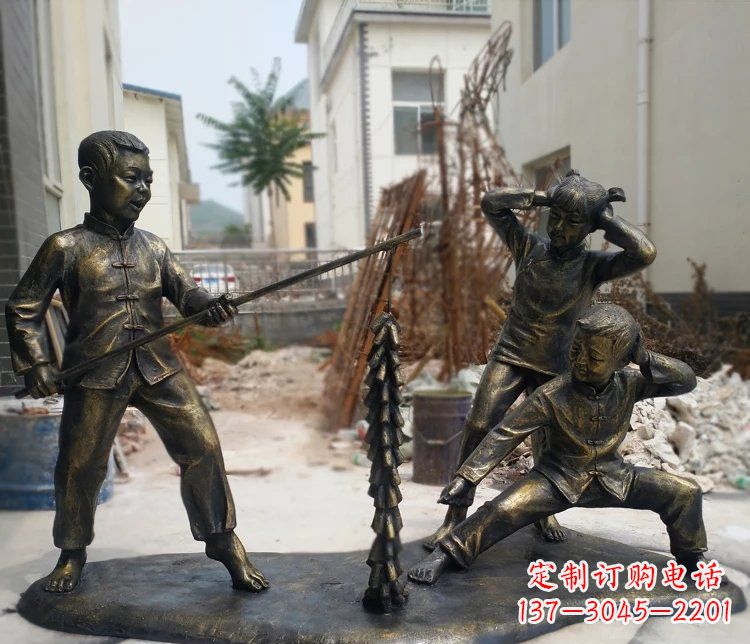 金华精美儿童铜雕,为孩子们带来欢乐