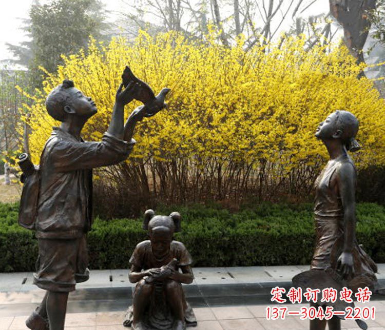 金华精致可爱的儿童铜雕