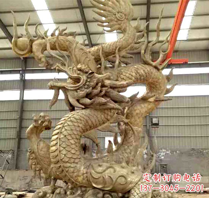 金华精美铜龙雕塑