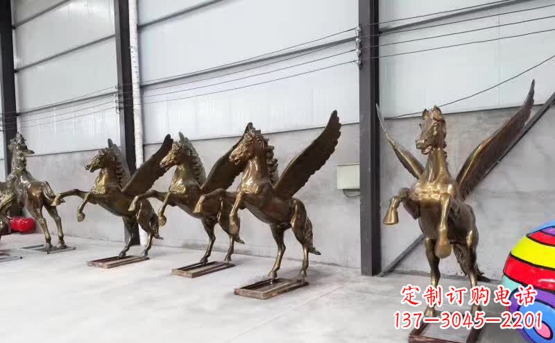 金华精美绝伦的飞马铜雕