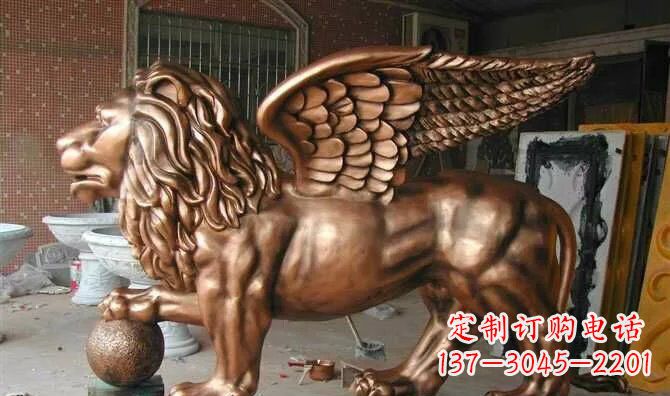 金华飞狮玻璃钢动物雕塑