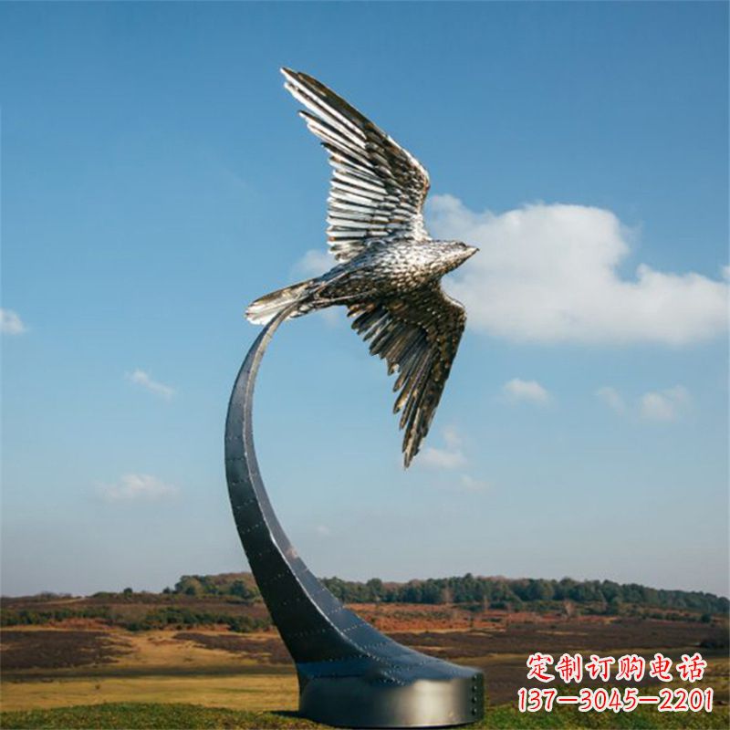 金华不锈钢老鹰雕塑