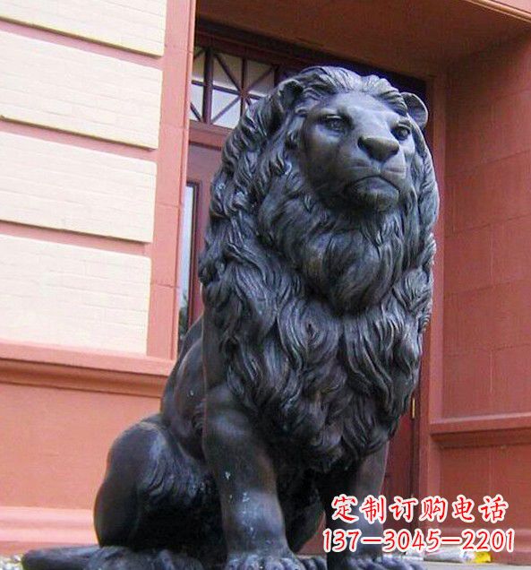 金华非洲狮子铜雕塑精美雕刻,精美绝伦