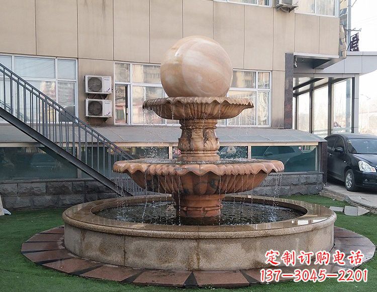 金华风水球喷泉石雕 (2)