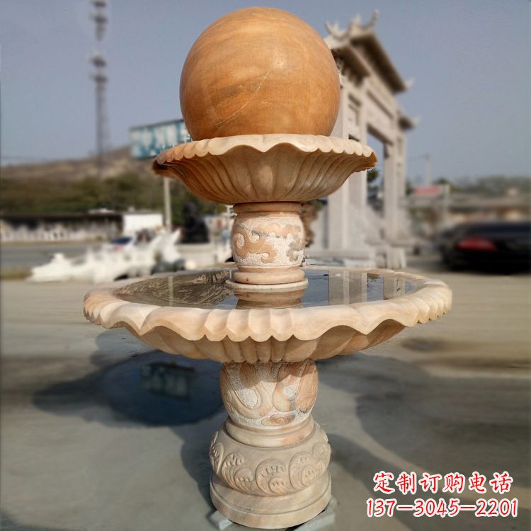 金华精致的风水球石雕塑
