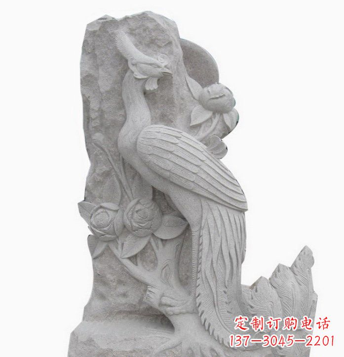 金华凤凰牡丹石雕222