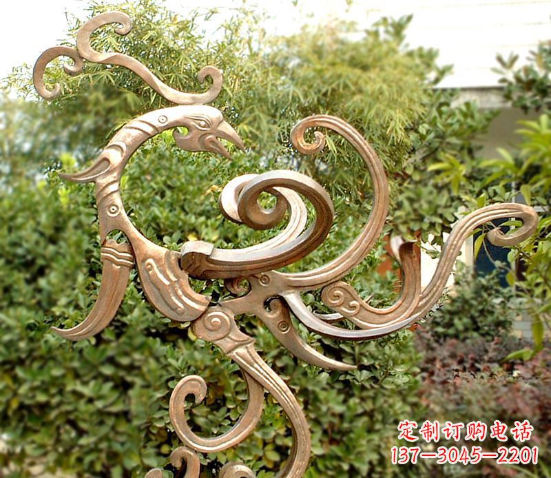 金华凤凰铜雕