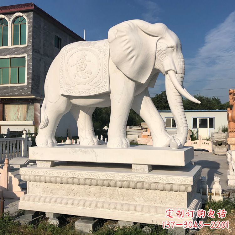 金华精美佛教大象石雕