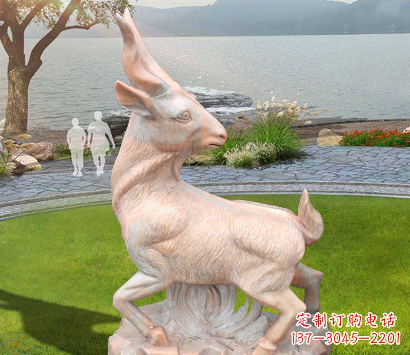 金华福禄寿羊石雕