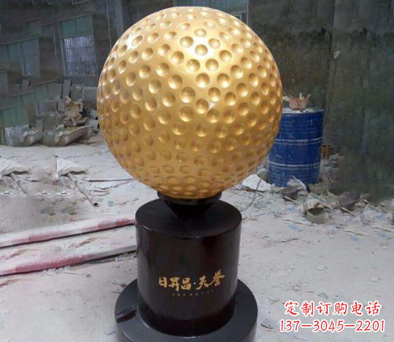 金华精致高尔夫球铜雕