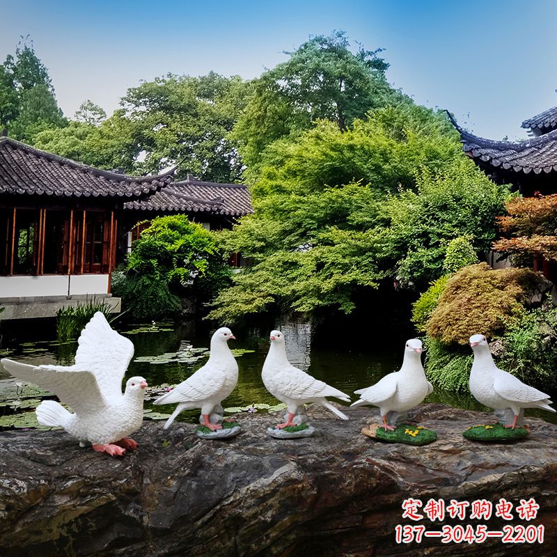 金华鸽子的雕塑