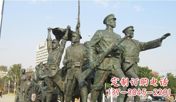 金华纪念革命先烈的战士雕塑