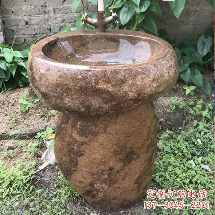 金华精美手雕石花盆,传承古典品位