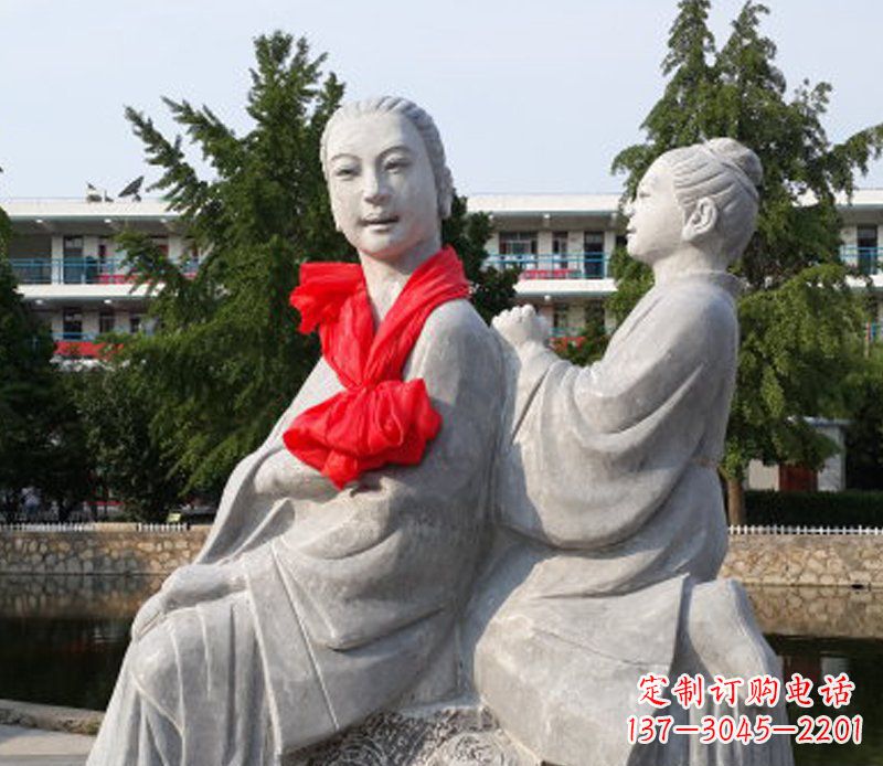金华爱与温柔——领雕”母亲”石雕景观装饰