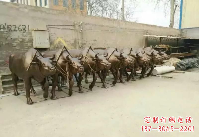 金华艺术之作,牛雕塑