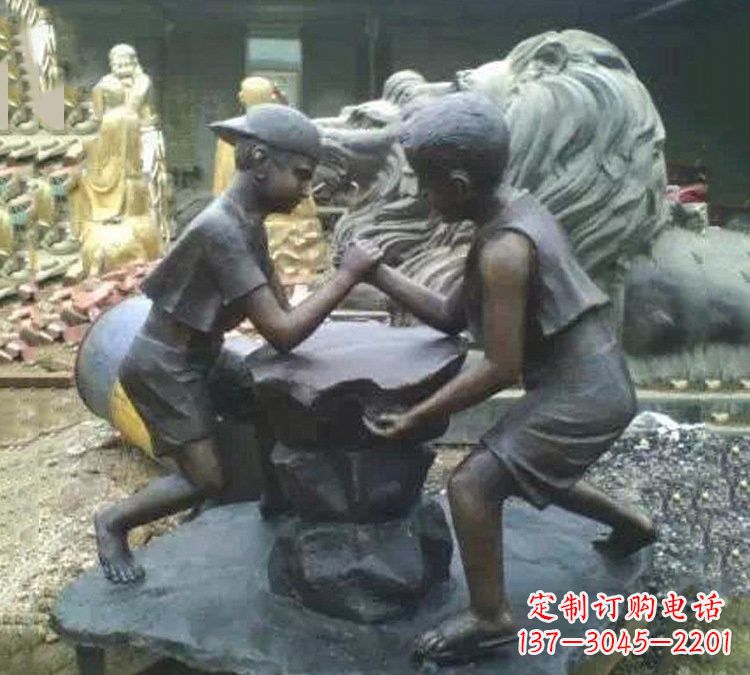 金华非凡童趣,精致儿童铜雕